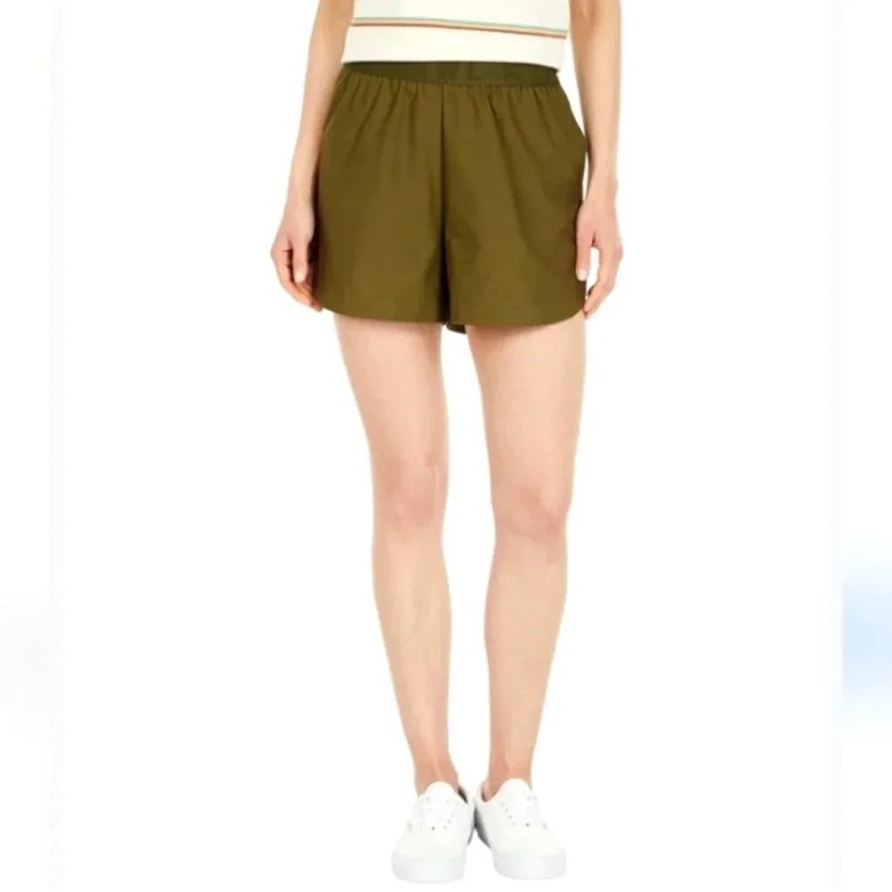 Madewell MWL Allways Pull On Shorts in Kale Size Medium